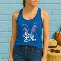 Happy Easter Cute Bunny Ears Women's Tank Top thumb 2