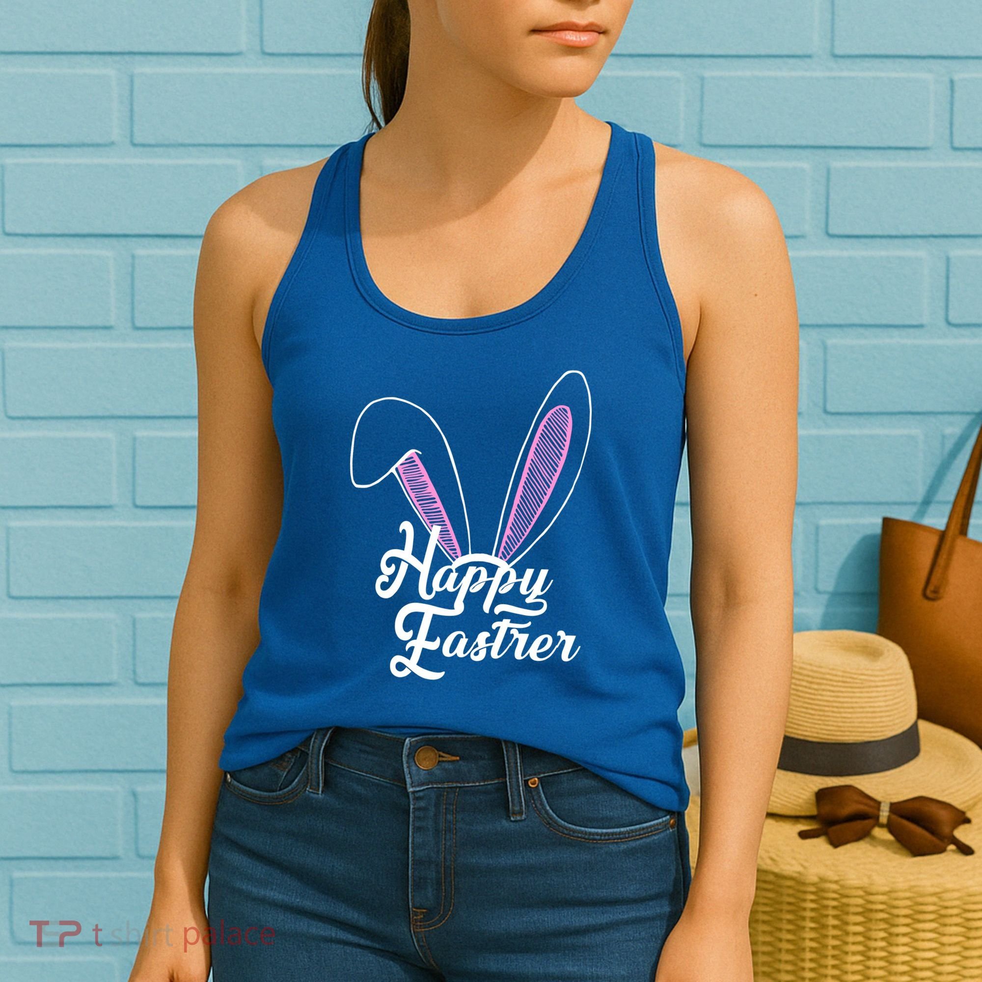 Happy Easter Cute Bunny Ears Women's Tank Top