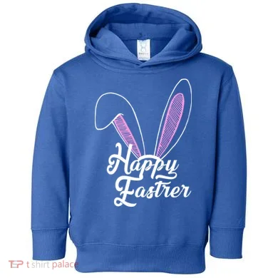 Happy Easter Cute Bunny Ears Toddler Hoodie