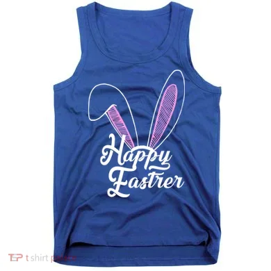 Happy Easter Cute Bunny Ears Tank Top