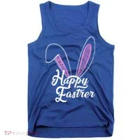 Happy Easter Cute Bunny Ears Tank Top thumb 0