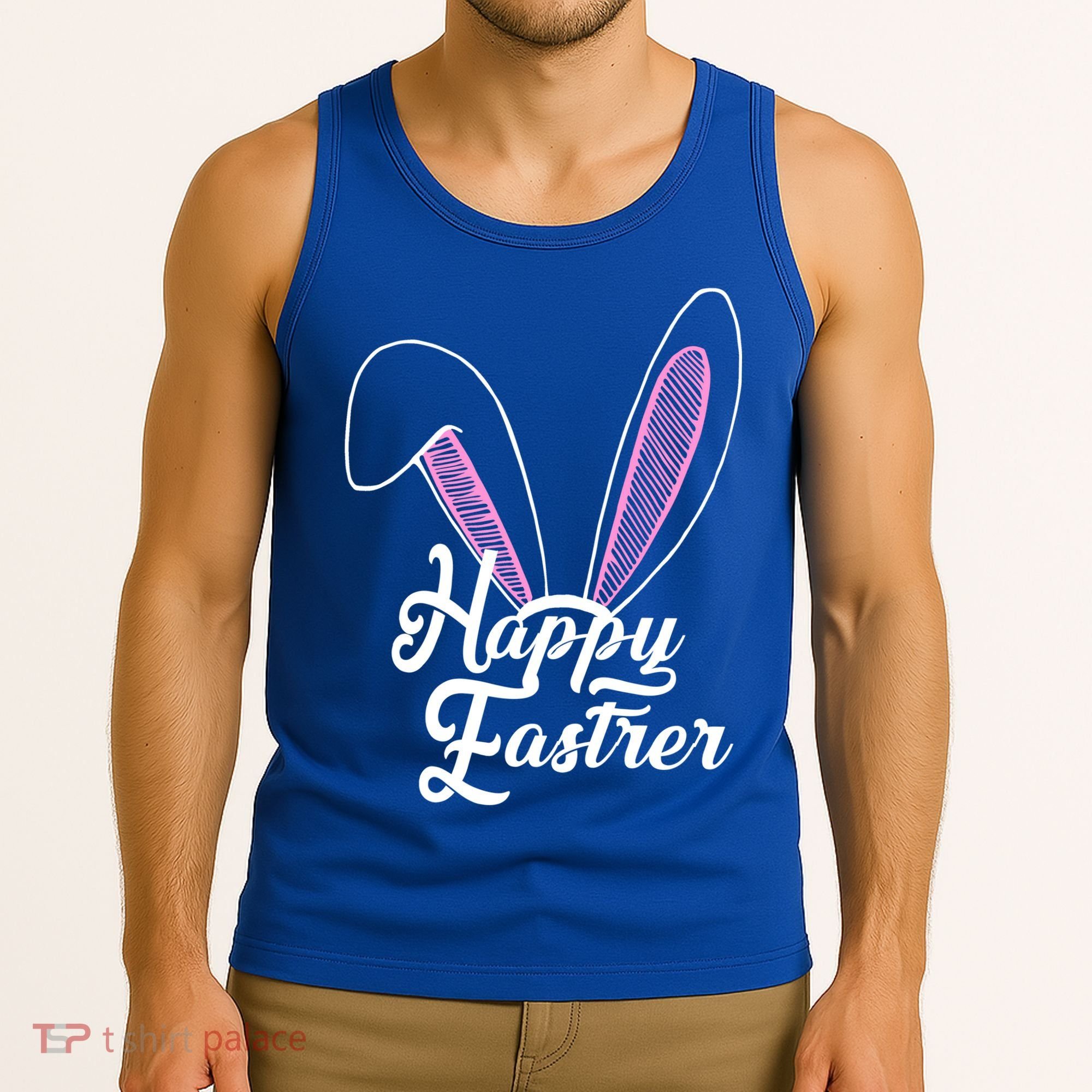Happy Easter Cute Bunny Ears Tank Top