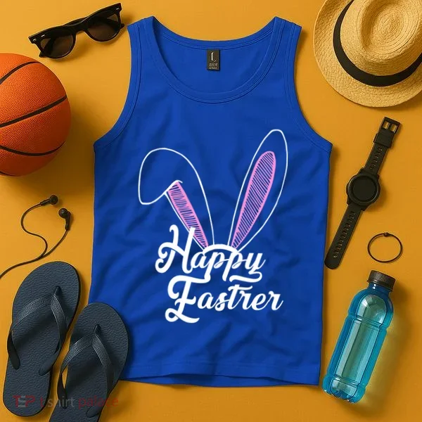 Happy Easter Cute Bunny Ears Tank Top