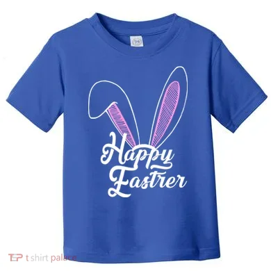 Happy Easter Cute Bunny Ears Toddler T-Shirt