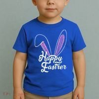 Happy Easter Cute Bunny Ears Toddler T-Shirt thumb 2