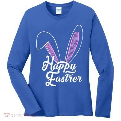 Happy Easter Cute Bunny Ears Women's Long Sleeve Shirt