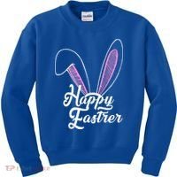 Happy Easter Cute Bunny Ears Kids Sweatshirt thumb 0