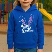 Happy Easter Cute Bunny Ears Kids Hoodie thumb 3
