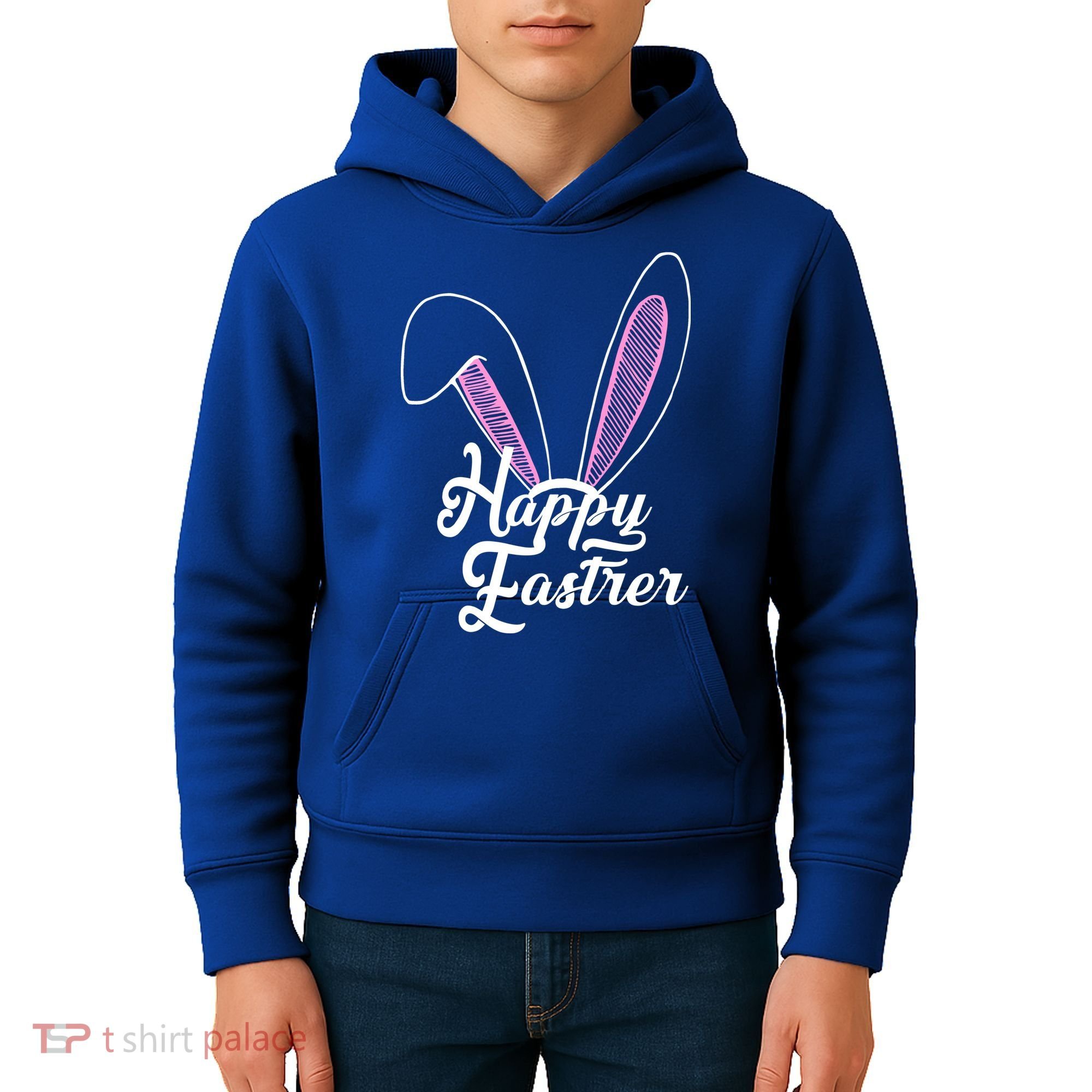 Happy Easter Cute Bunny Ears Kids Hoodie
