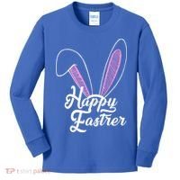 Happy Easter Cute Bunny Ears Kids Long Sleeve Shirt thumb 0