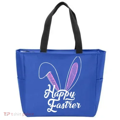 Happy Easter Cute Bunny Ears Tote Bag