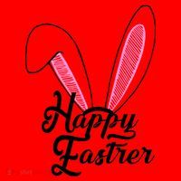 Happy Easter Cute Bunny Ears Santa Hat thumb 1