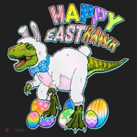 Happy Easter EastRawr T-Rex Beanie thumb 2