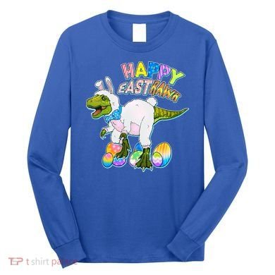 Happy Easter EastRawr T-Rex Long Sleeve Shirt
