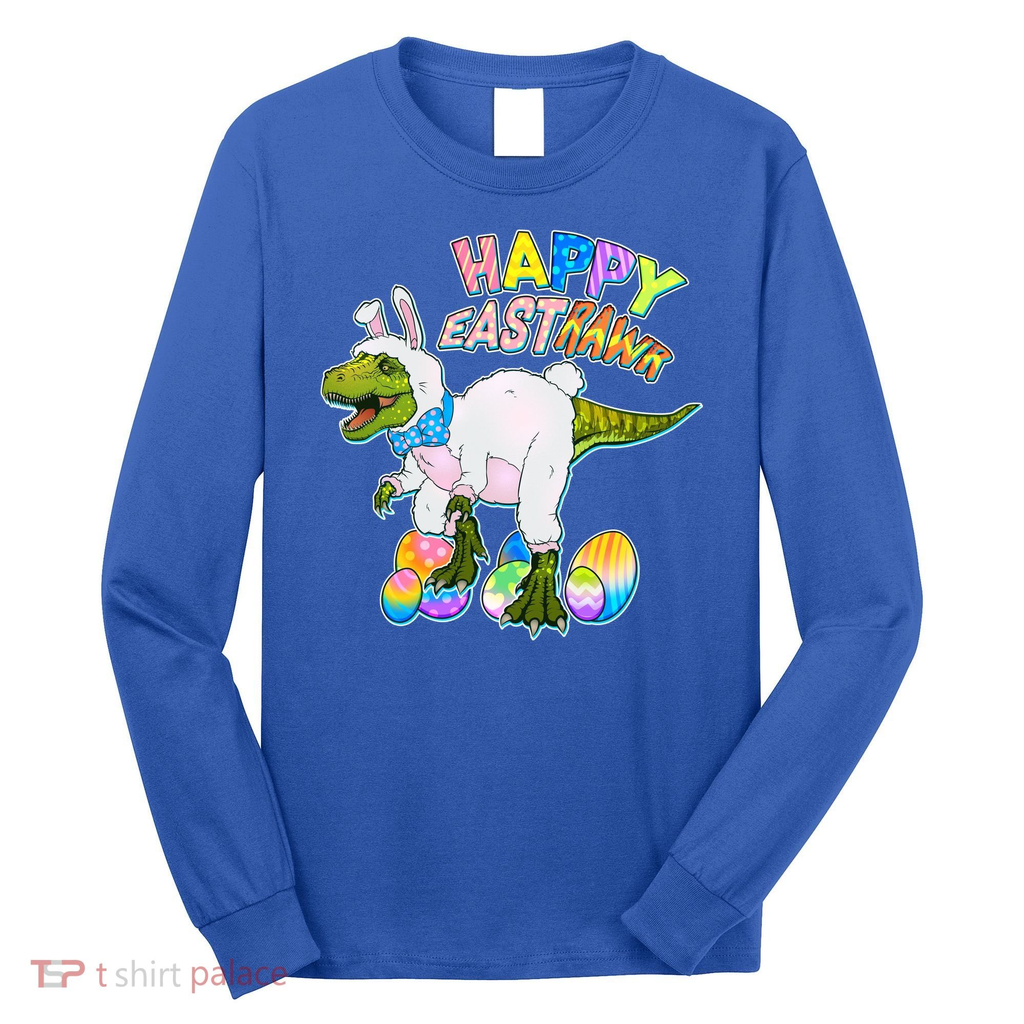 Happy Easter EastRawr T-Rex Long Sleeve Shirt