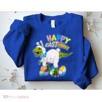 Happy Easter EastRawr T-Rex Sweatshirt thumb 2