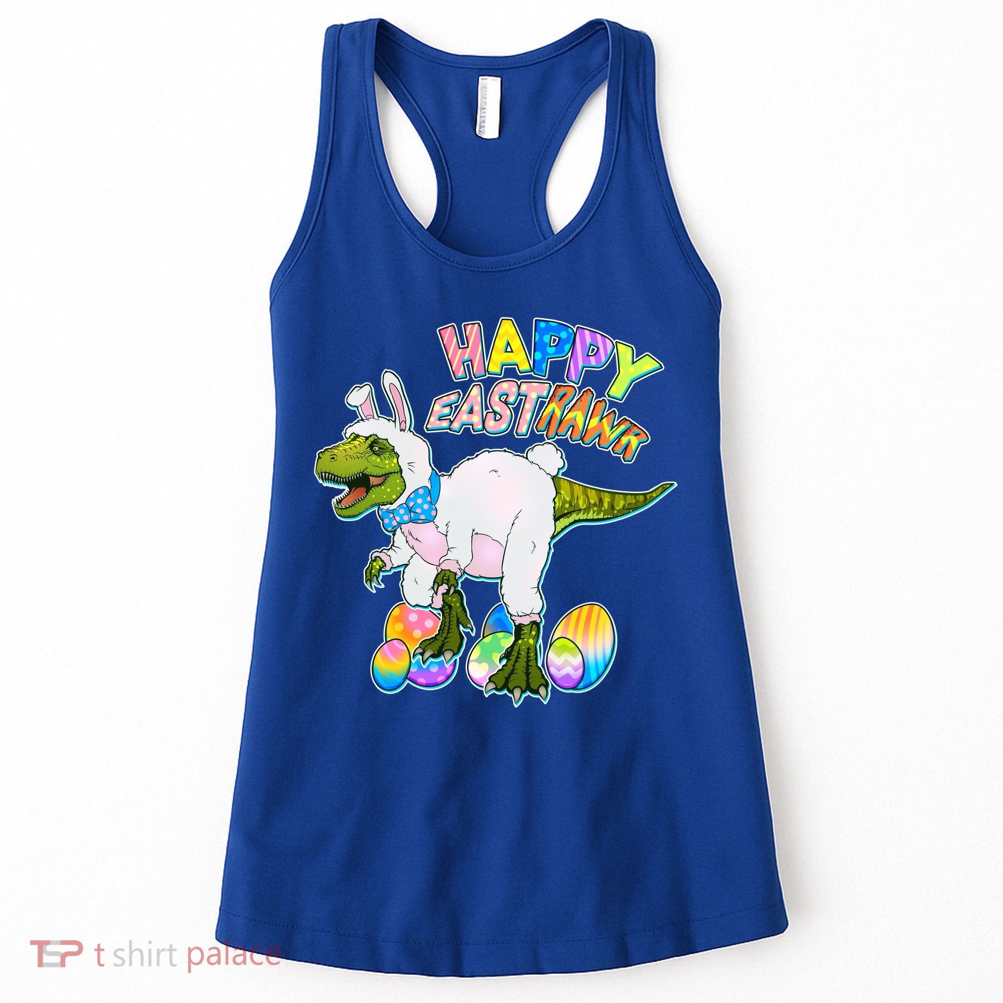 Happy Easter EastRawr T-Rex Women's Tank Top