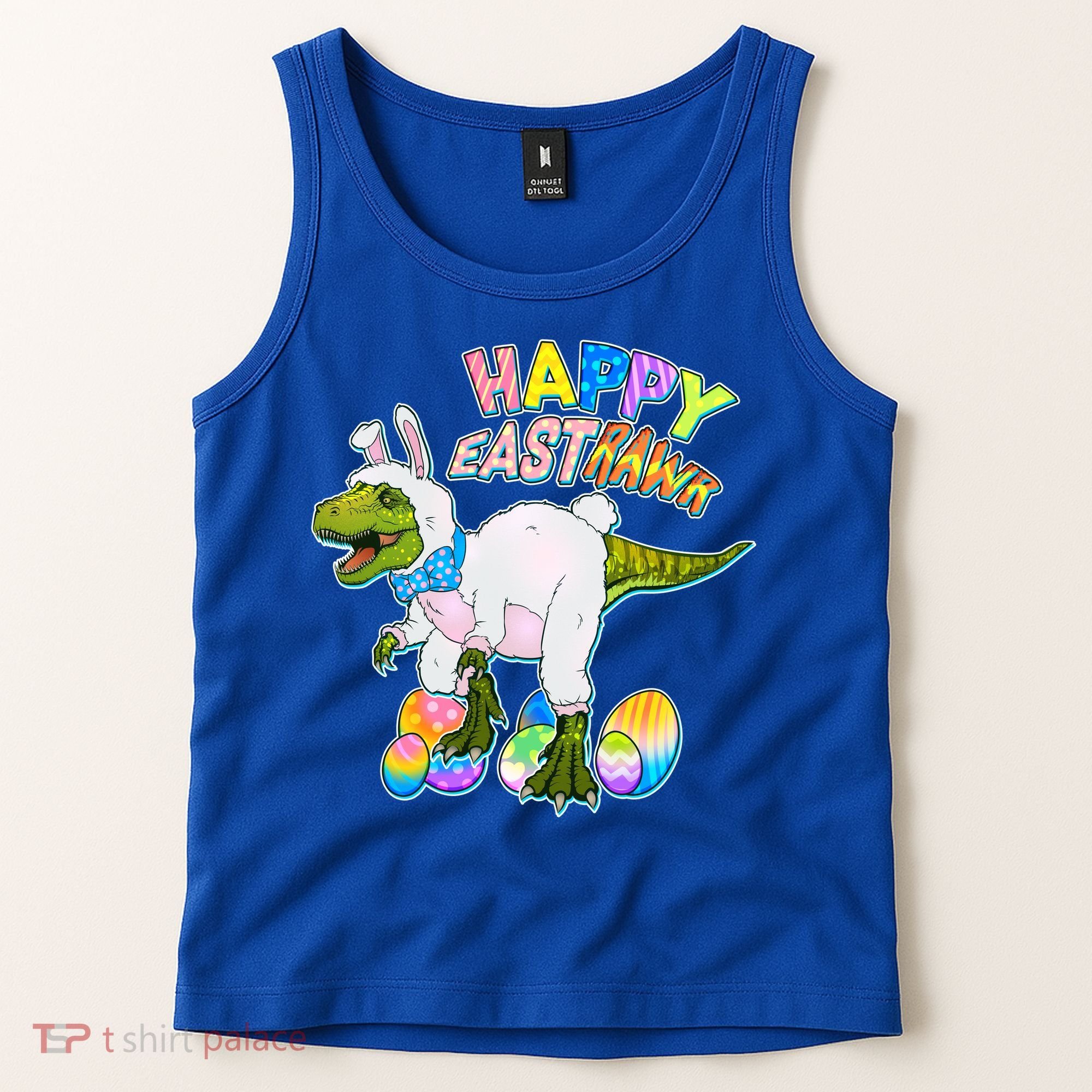 Happy Easter EastRawr T-Rex Tank Top