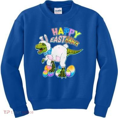 Happy Easter EastRawr T-Rex Kids Sweatshirt