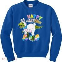Happy Easter EastRawr T-Rex Kids Sweatshirt thumb 0