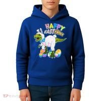 Happy Easter EastRawr T-Rex Kids Hoodie thumb 4