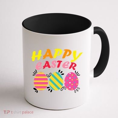 Happy Easter Eggs Coffee Mug back