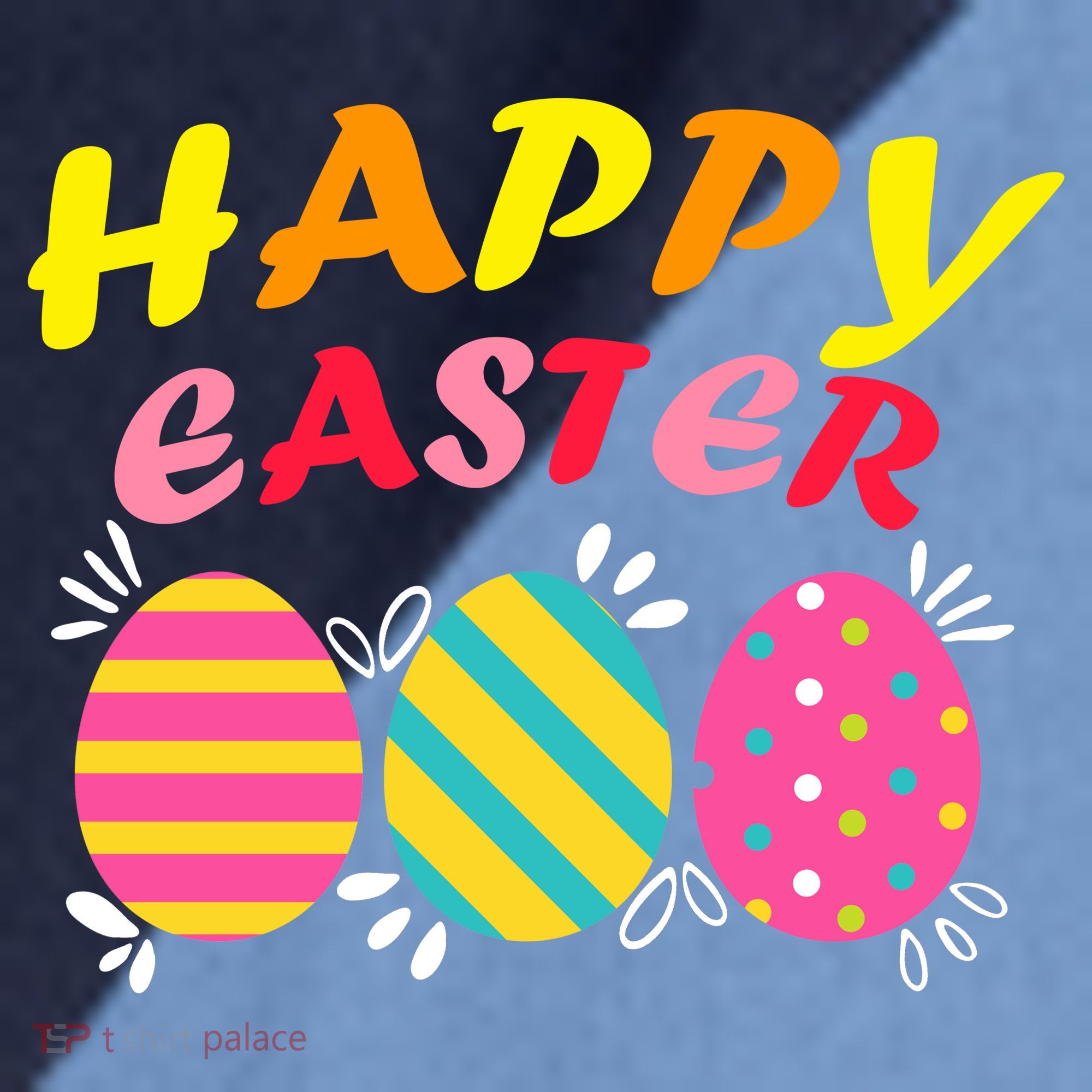 Happy Easter Eggs Raglan Baseball Sleeve Shirt