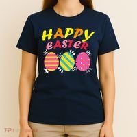 Happy Easter Eggs T-Shirt thumb 4