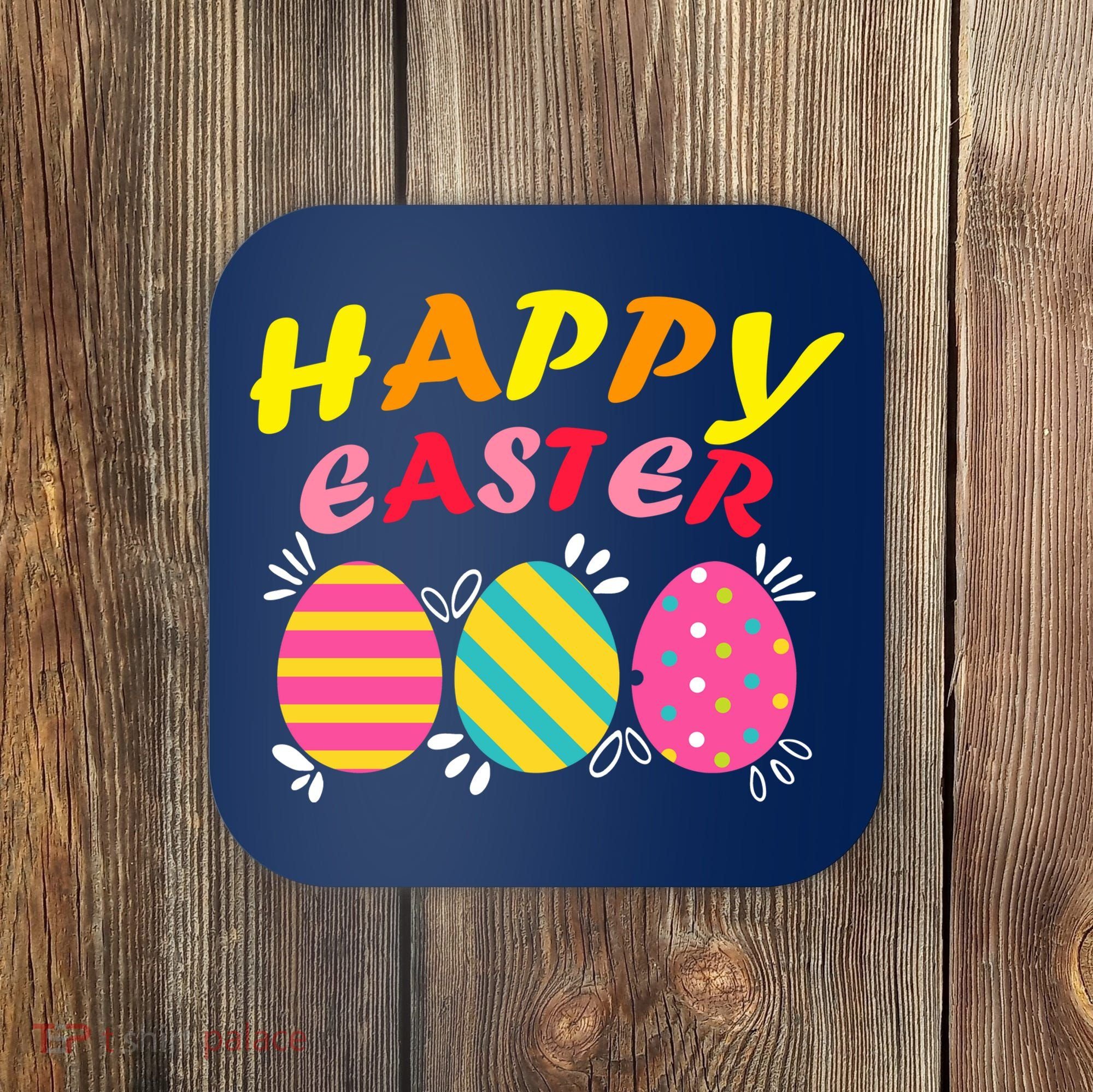 Happy Easter Eggs Coaster