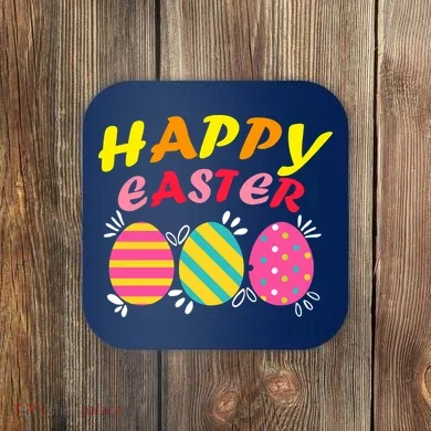 Happy Easter Eggs Coaster