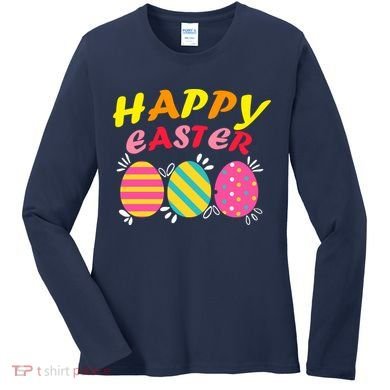 Happy Easter Eggs Women's Long Sleeve Shirt