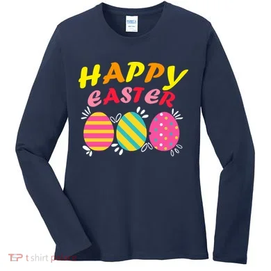 Happy Easter Eggs Women's Long Sleeve Shirt