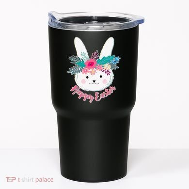 Happy Easter Flower Bunny Tumbler