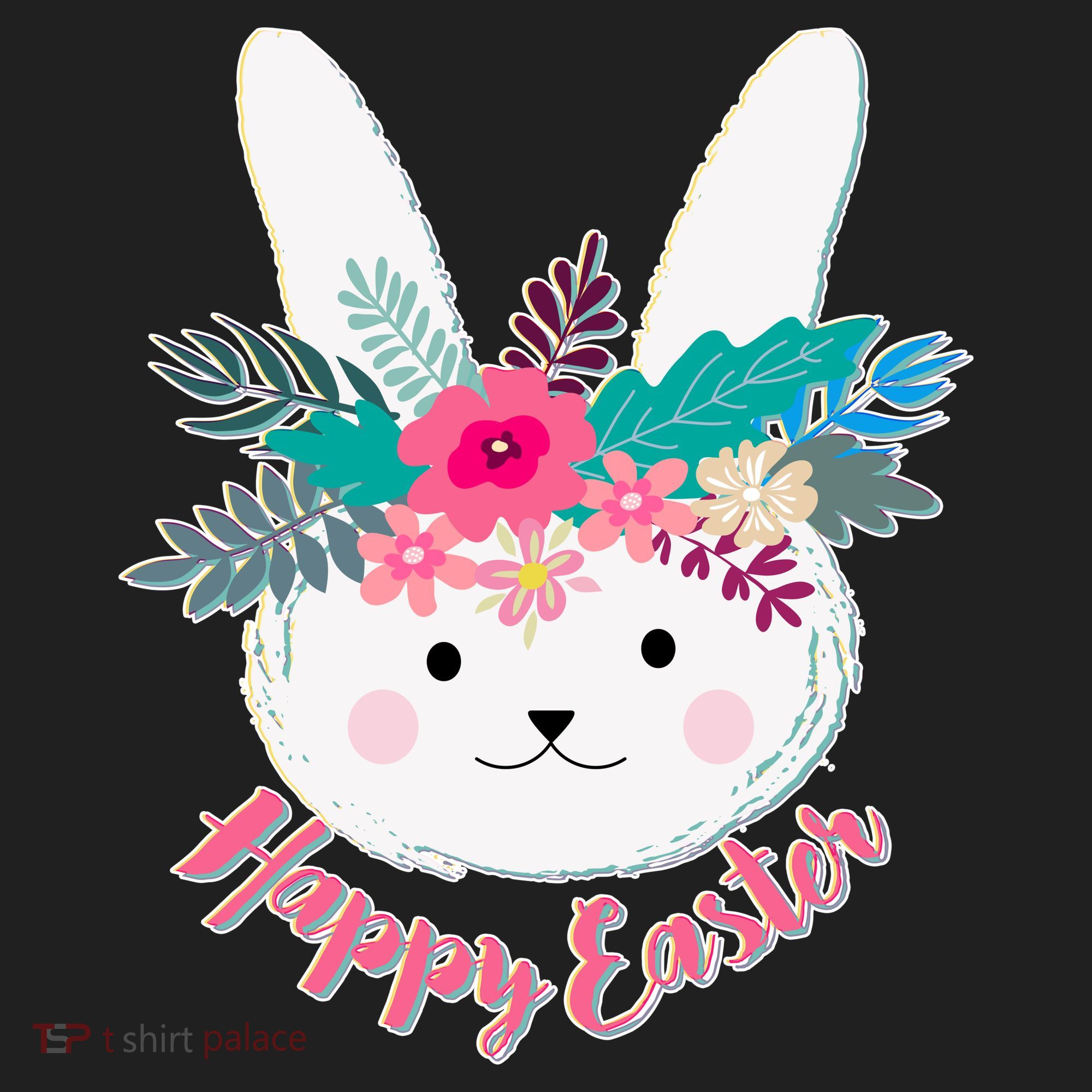 Happy Easter Flower Bunny Tumbler