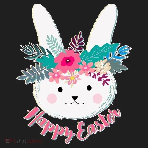 Happy Easter Flower Bunny Tumbler
