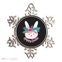 Happy Easter Flower Bunny Ornament thumb 0