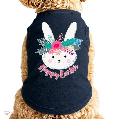 Happy Easter Flower Bunny Doggie Tank