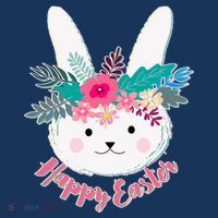 Happy Easter Flower Bunny Doggie Tank thumb 4
