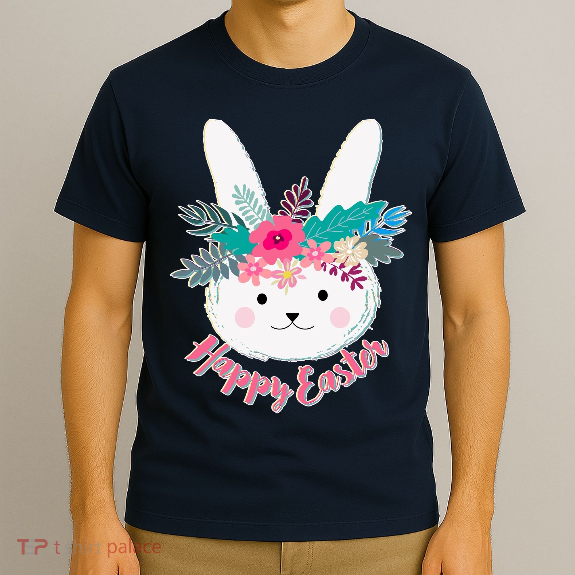 Happy Easter Flower Bunny T-Shirt