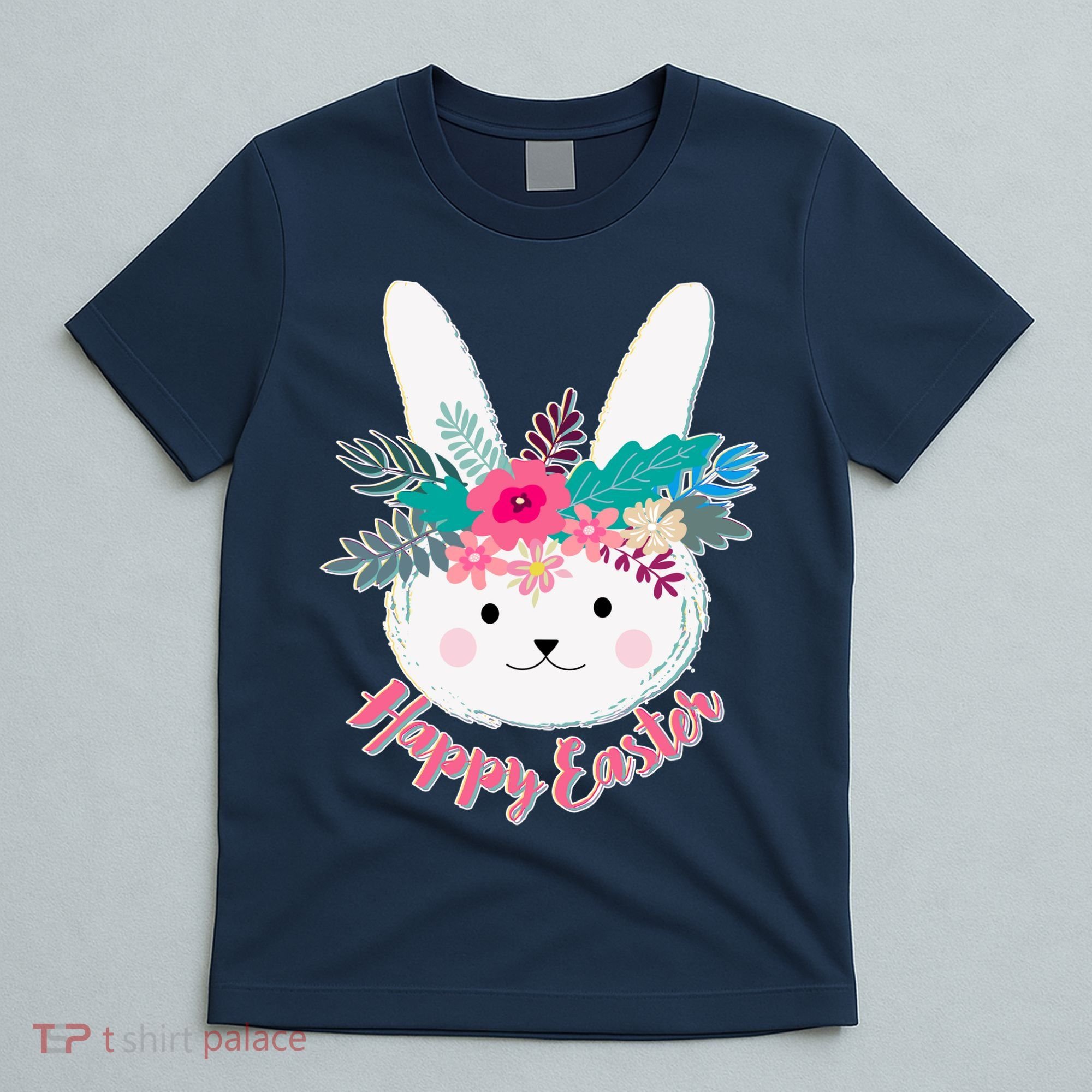 Happy Easter Flower Bunny T-Shirt