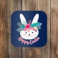 Happy Easter Flower Bunny Coaster thumb 0