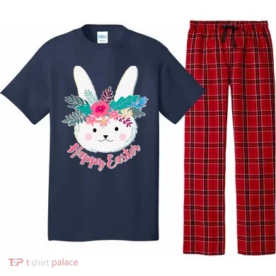 Happy Easter Flower Bunny Pajama Set