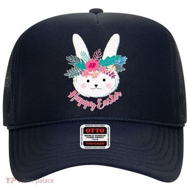Happy Easter Flower Bunny Hat