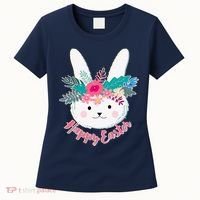 Happy Easter Flower Bunny Women's T-Shirt thumb 0