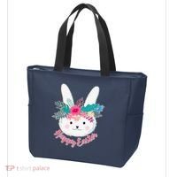 Happy Easter Flower Bunny Tote Bag thumb 3