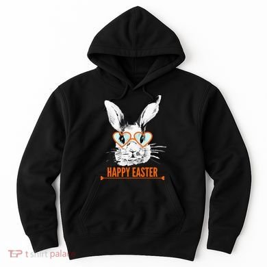 Happy Easter Hipster Bunny Rabbit Hoodie