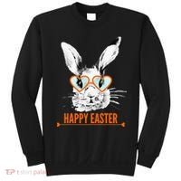 Happy Easter Hipster Bunny Rabbit Sweatshirt thumb 0