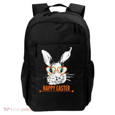 Happy Easter Hipster Bunny Rabbit Backpack