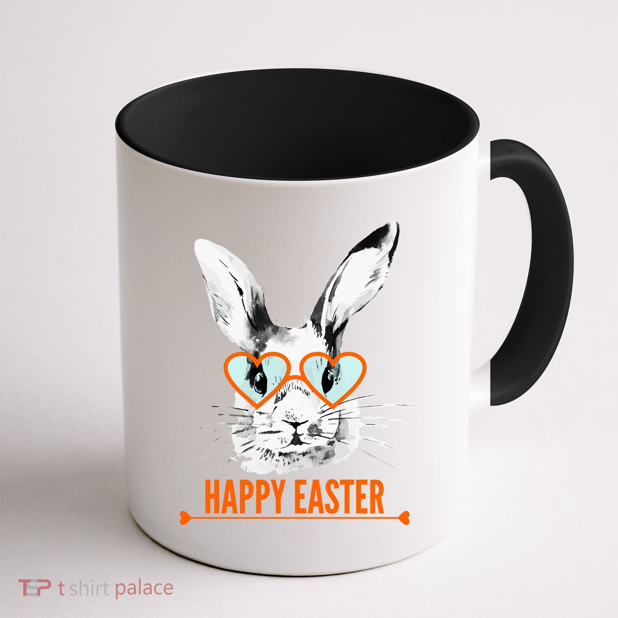Happy Easter Hipster Bunny Rabbit Coffee Mug