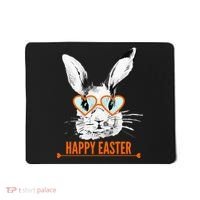 Happy Easter Hipster Bunny Rabbit Mousepad thumb 0